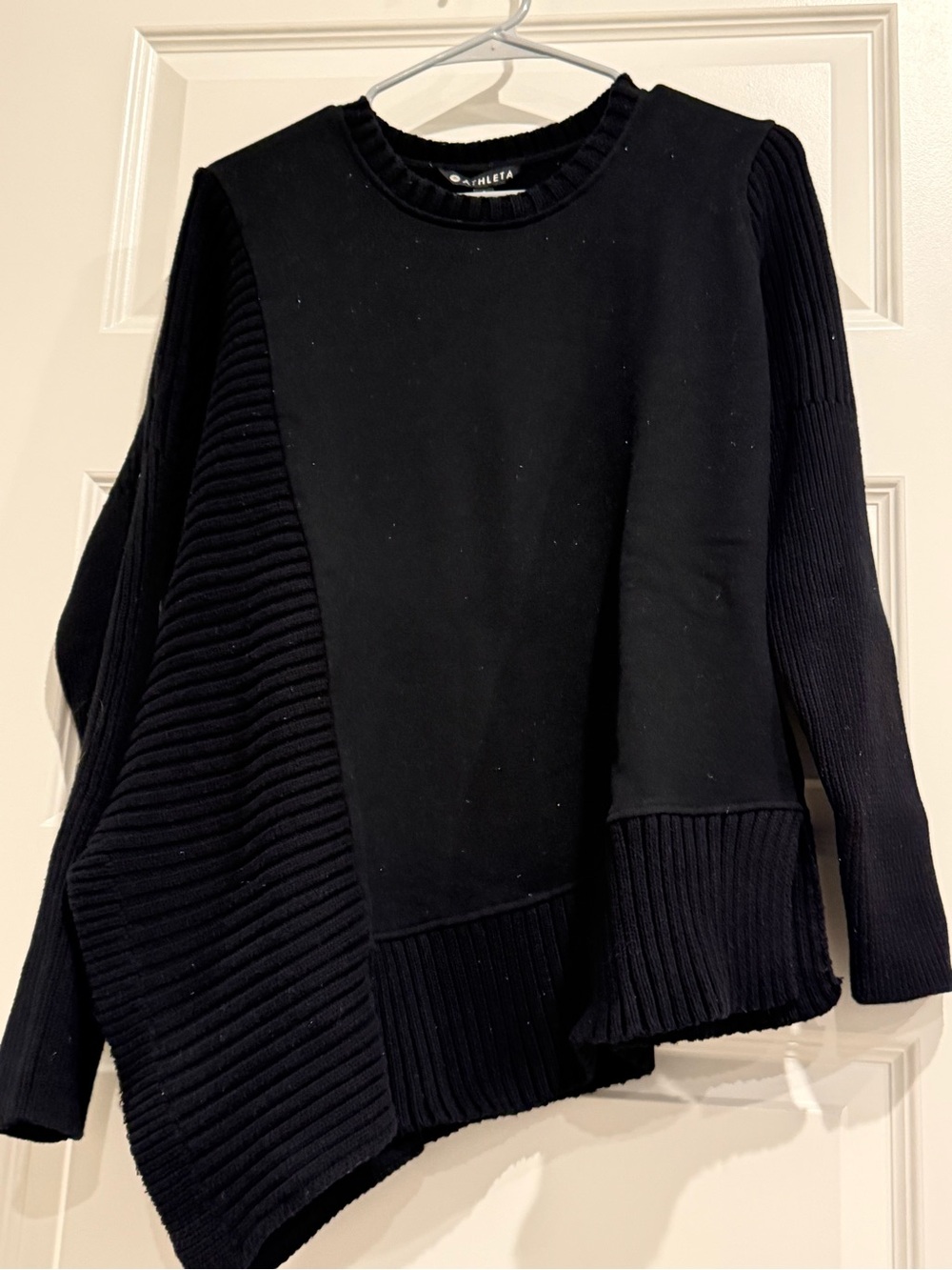 Athleta Black Crewneck Pullover